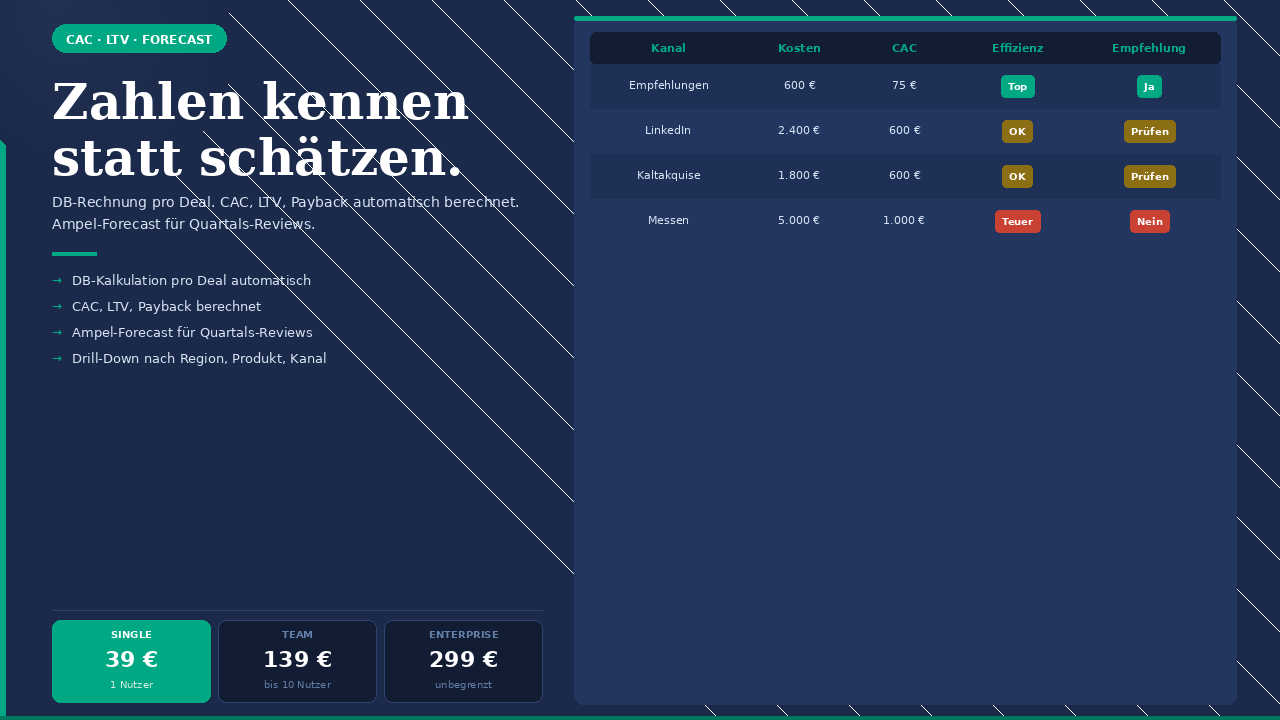 Vertriebscontrolling Dashboard Preview